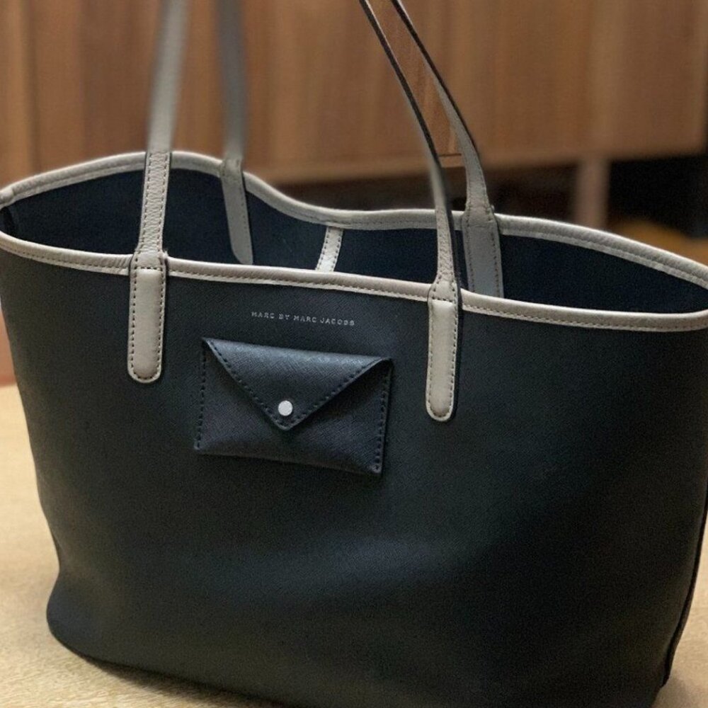 Women Bags Marc Jacobs Metropolitote  Leather Tote Bag Black